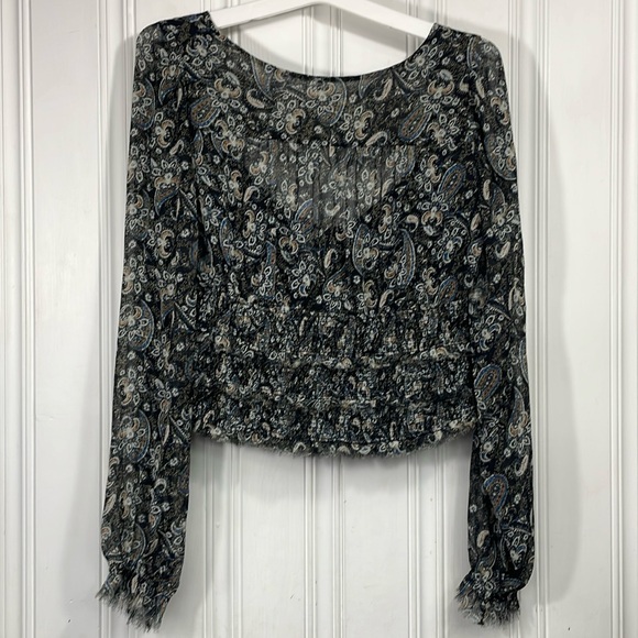 Free People Lolita Paisley Print Blouse - Picture 10 of 12